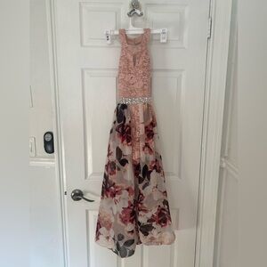 Speechless Kids Sleeveless Floral Party Split Romper Dress Size 10